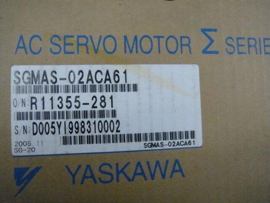 YASKAWA AC SERVO MOTOR  SGMAS-02ACA61 SGMAS02ACA61 NEW FREE EXPEDITED SHIPPIN