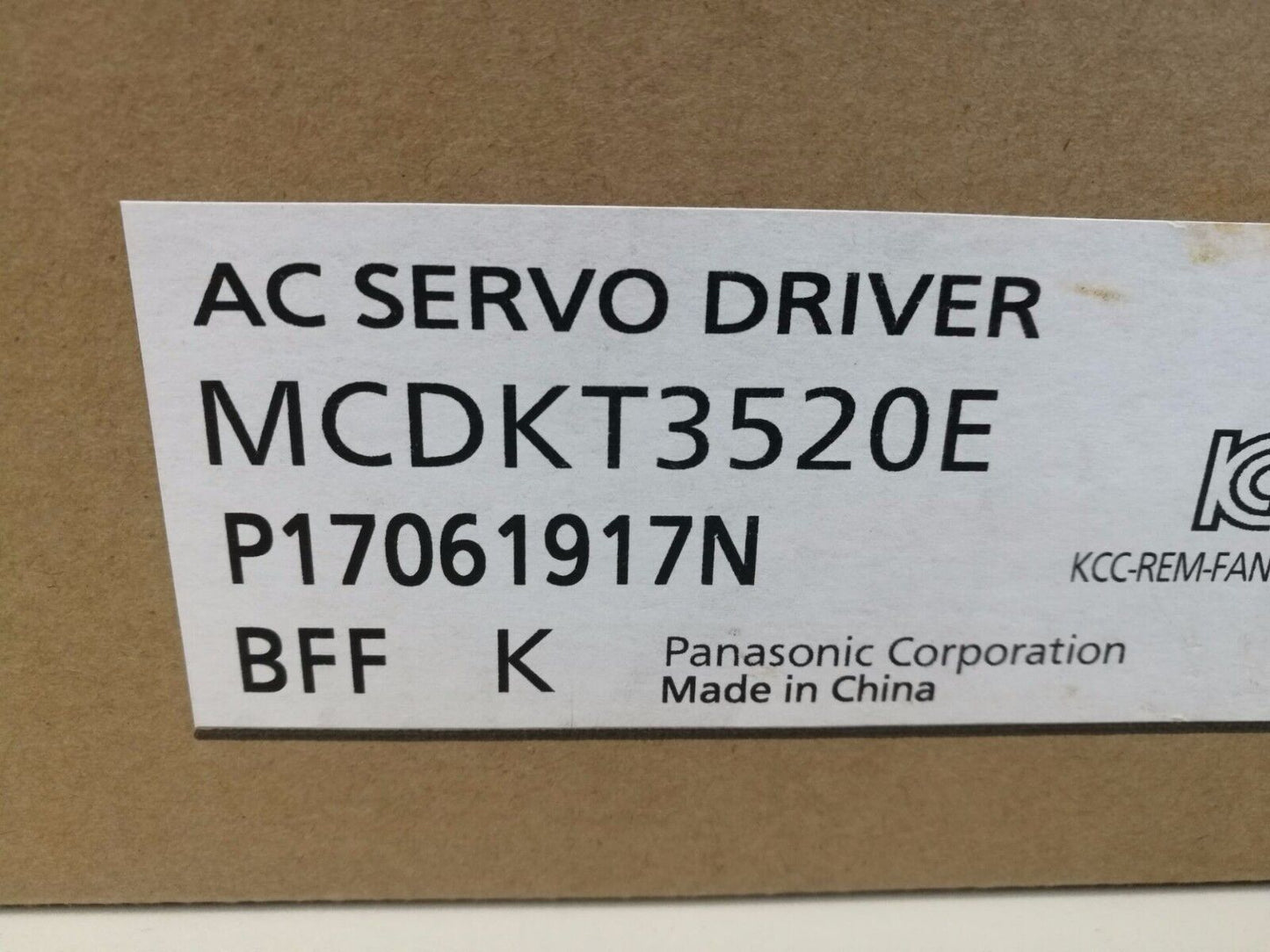 NEW ORIGINAL 1PC PANASONIC AC SERVO DRIVER MCDKT3520E FREE EXPEDITED SHIPPING