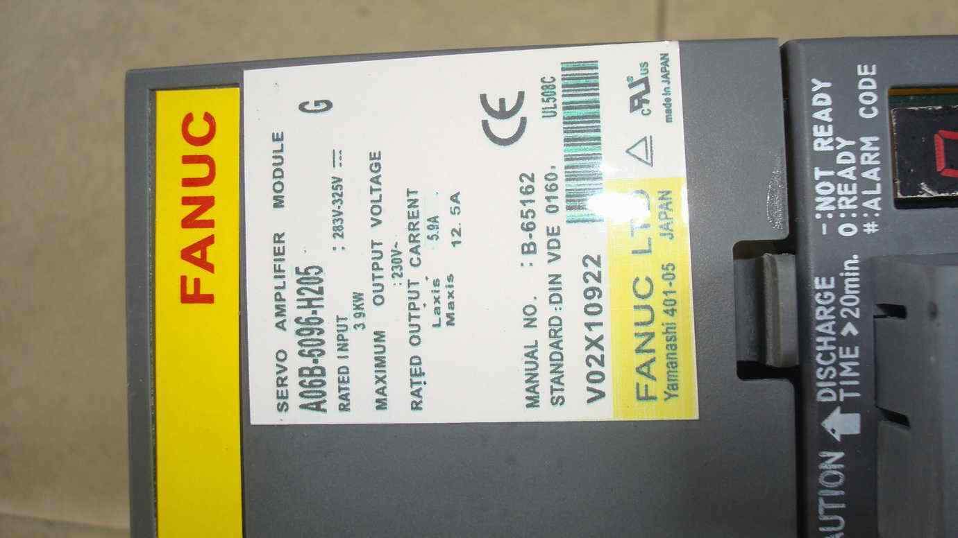 USED FANUC SERVO AMPLIFIER MODULE A06B-6096-H205 FREE EXPEDITED SHIPPING