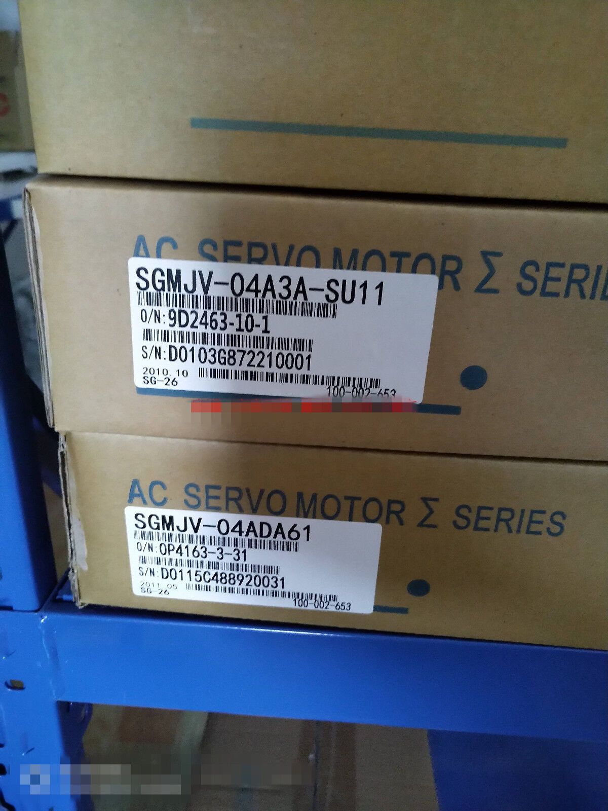 YASKAWA AC SERVO MOTOR SGMJV-04A3A-SU11 NEW FREE EXPEDITED SHIPPING