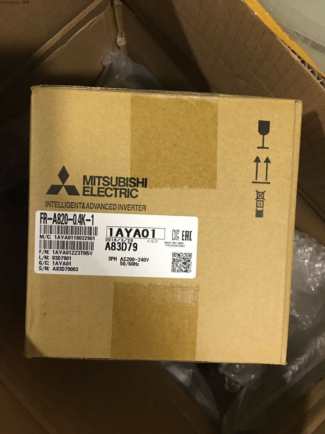 NEW MITSUBISHI INVERTER FR-A820-0.4K-1 FRA8200.4K1 FREE EXPEDITED SHIPPING