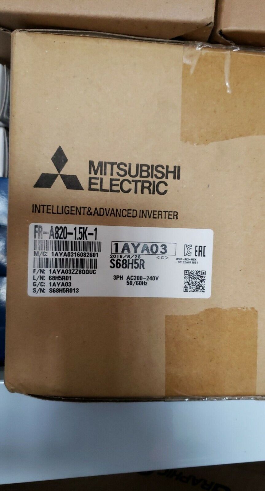 NEW MITSUBISHI INVERTER FR-A820-1.5K-1 FRA8201.5K1 FREE EXPEDITED SHIPPING