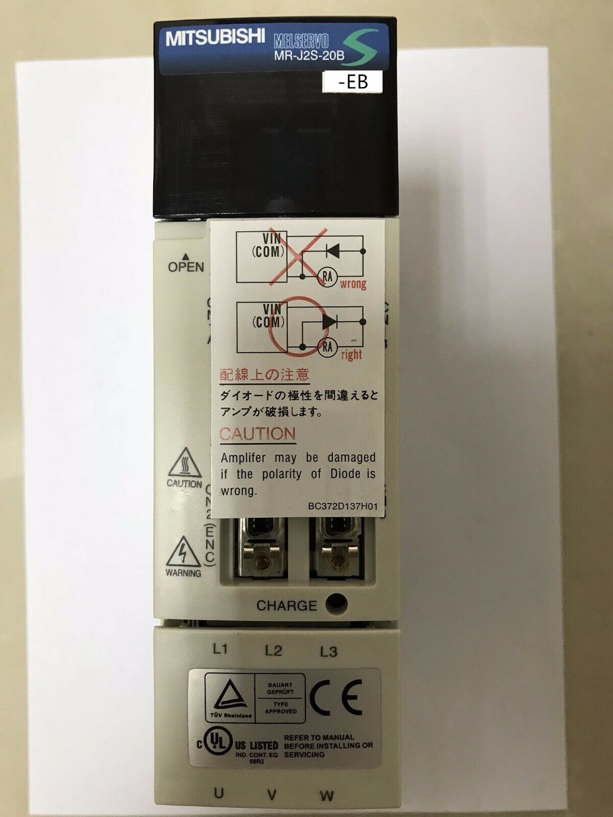 NEW MITSUBISHI AC SERVO DRIVER MR-J2S-20B-EB MRJ2S20BEB FREE EXPEDITED SHIPPING