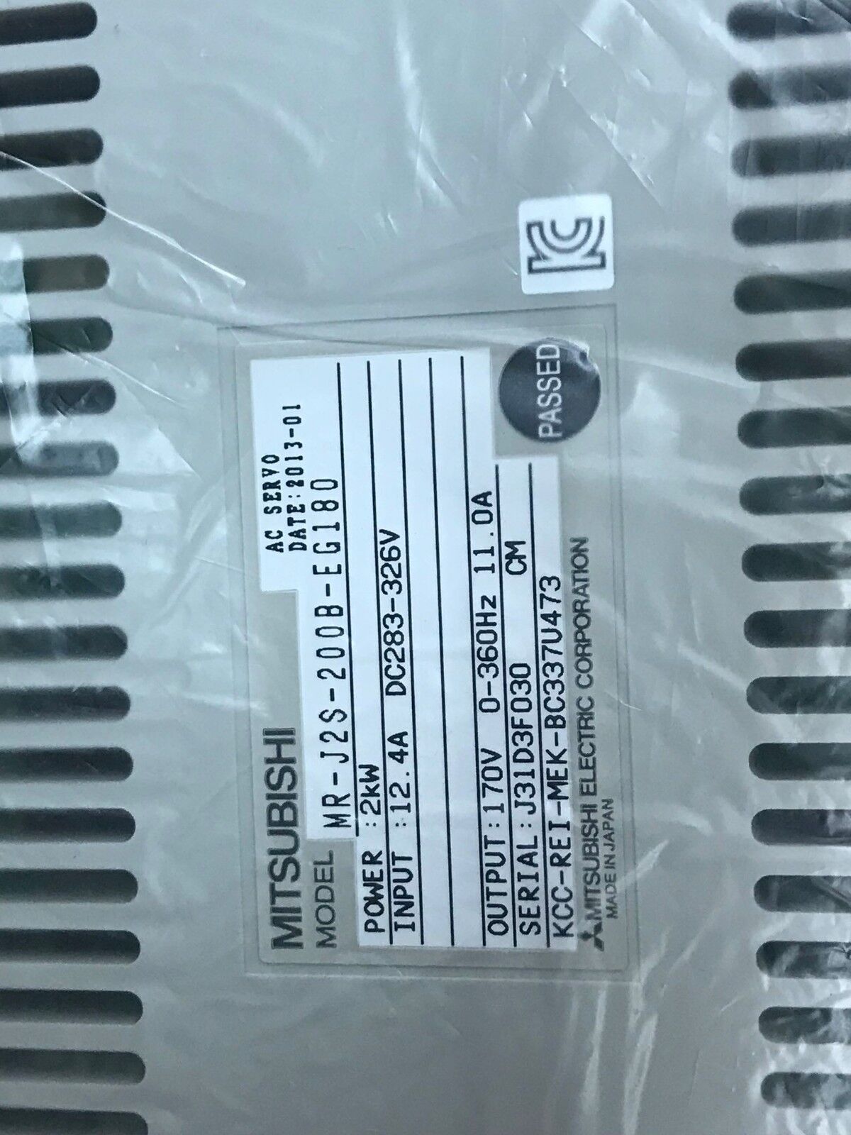 NEW MITSUBISHI AC SERVO DRIVER MR-J2S-200B-EG180 FREE EXPEDITED SHIPPING