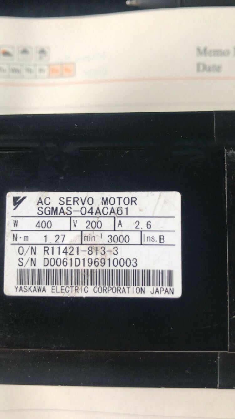 1PC YASKAWA AC SERVO MOTOR SGMAS-04ACA61 NEW ORIGINAL FREE EXPEDITED SHIPPING