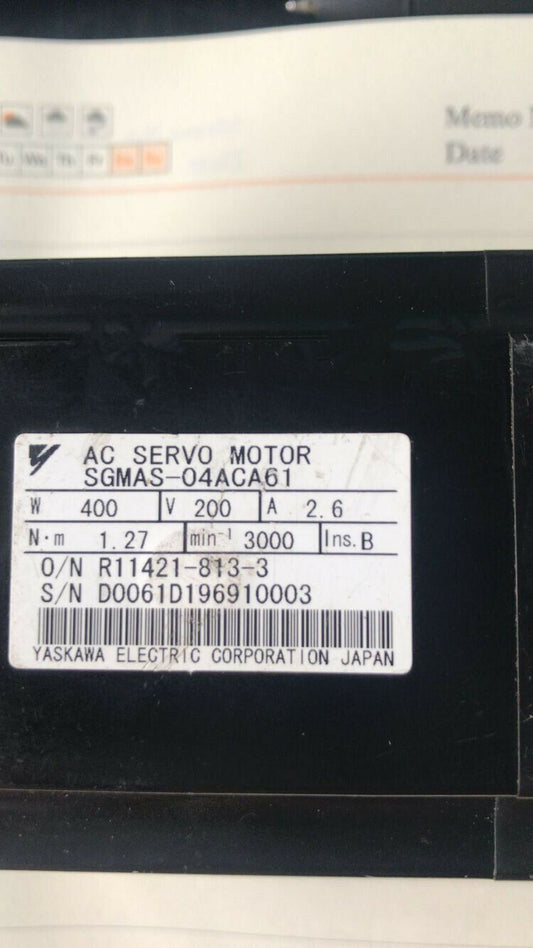 1PC YASKAWA AC SERVO MOTOR SGMAS-04ACA61 NEW FREE EXPEDITED SHIPPING