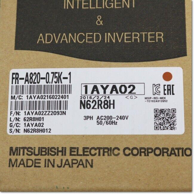 NEW MITSUBISHI INVERTER FR-A820-0.75K-1 FRA8200.75K1 FREE EXPEDITED SHIPPING