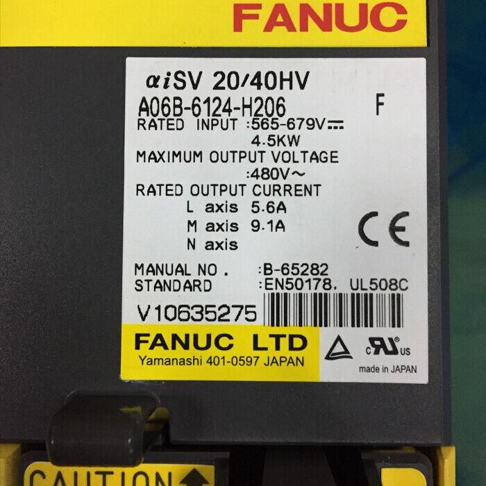 NEW FANUC SERVO AMPLIFIER A06B-6124-H206 A06B6124H206 FREE EXPEDITED SHIPPING