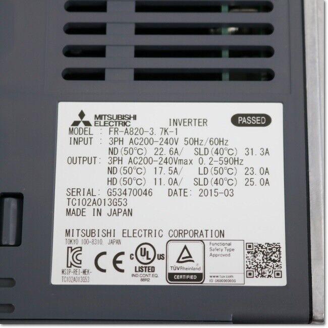 NEW MITSUBISHI INVERTER FR-A820-3.7K-1 FRA8203.7K1 FREE EXPEDITED SHIPPING