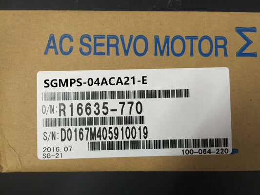 1PC NEW ORIGINAL YASKAWA AC SERVO MOTOR SGMPS-04ACA21-E FREE EXPEDITED SHIPPING