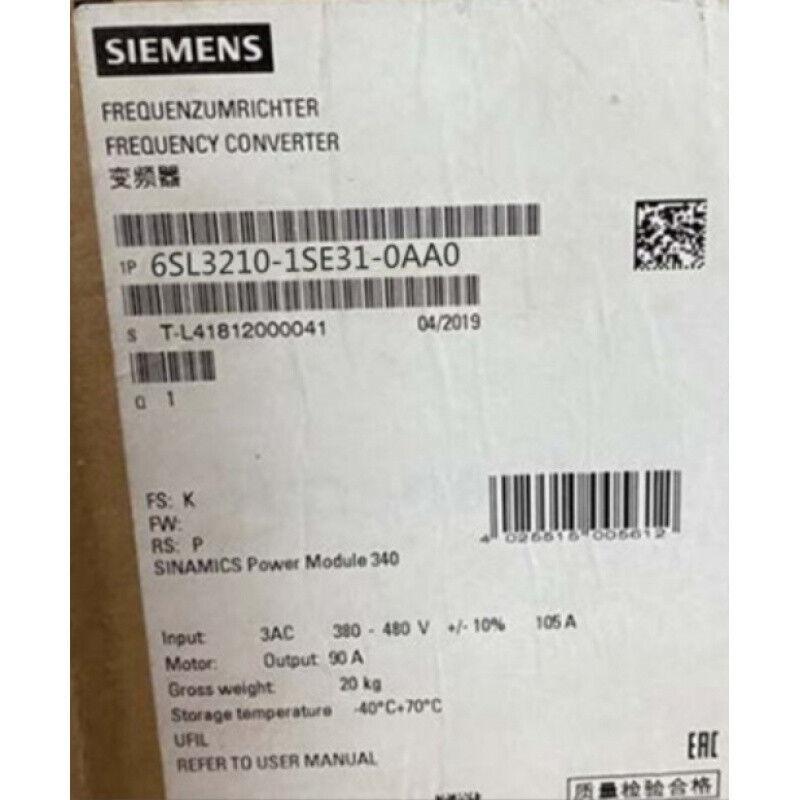 NEW SIEMENS 6SL3210-1SE31-0AA0 INVERTER 6SL32101SE310AA0 EXPEDITED SHIPPING