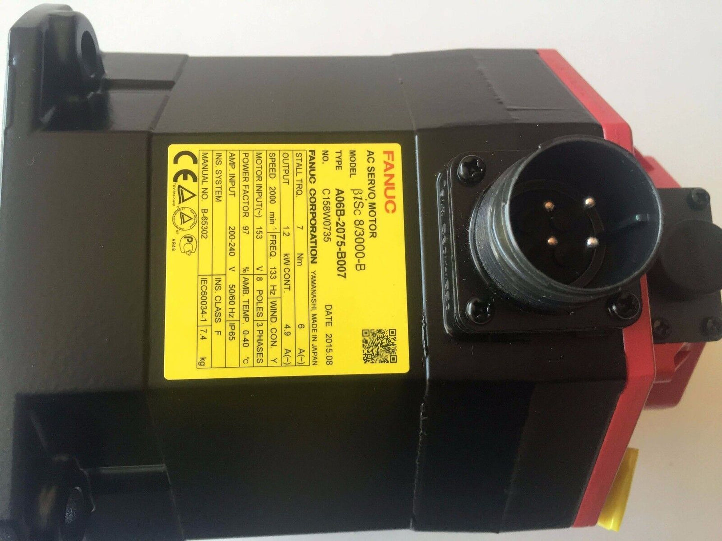 FANUC AC SERVO MOTOR A06B-2075-B007NEW ORIGINAL FREE EXPEDITED SHIPPING