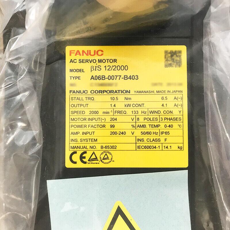 1PC NEW FANUC AC SERVO MOTOR A06B-0077-B403  FREE EXPEDITED SHIPPING